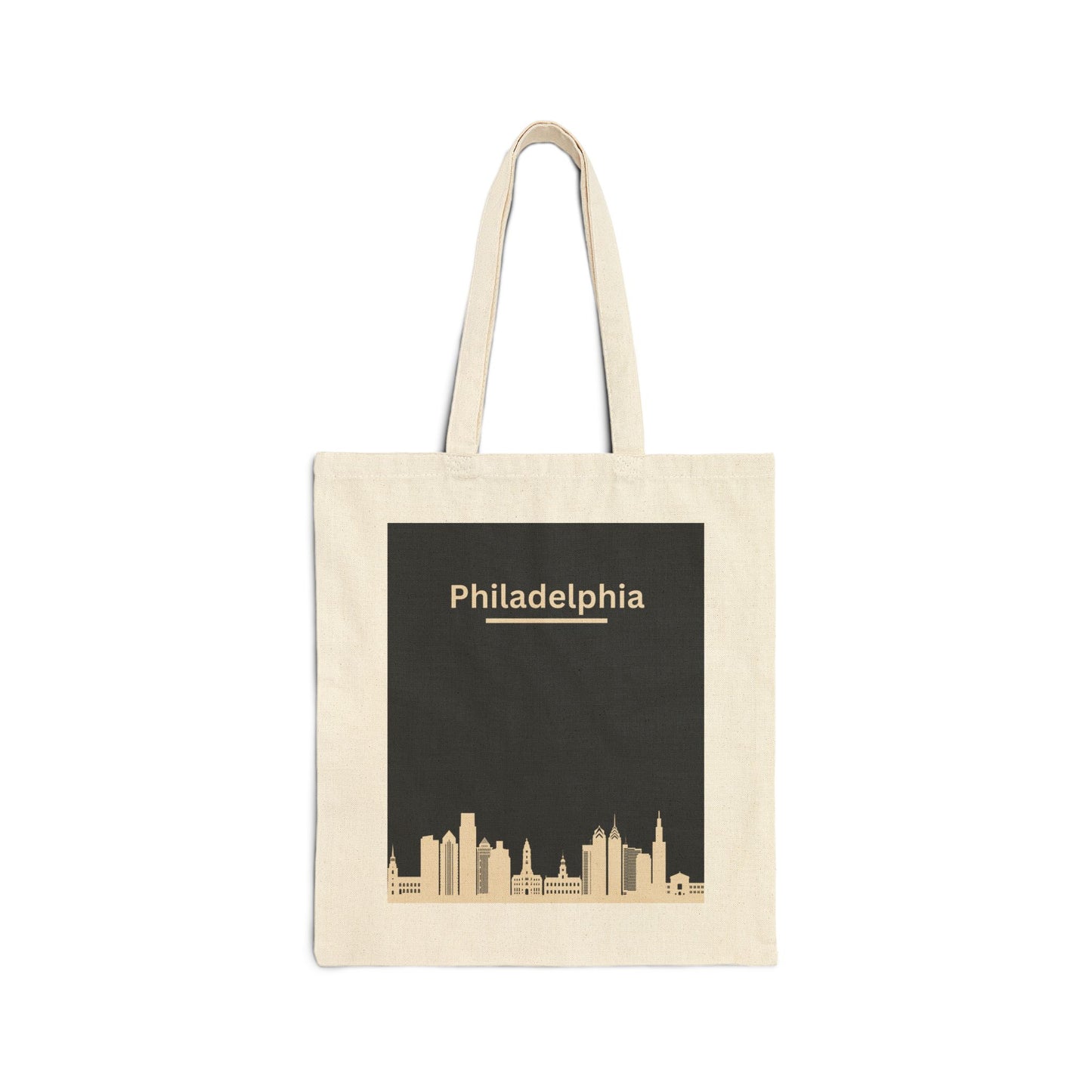 Philly City View Cotton Canvas Tote Bag  Stylish & Durable Perfect for Everyday Use or Gifts! #PhillyLove #ToteBag