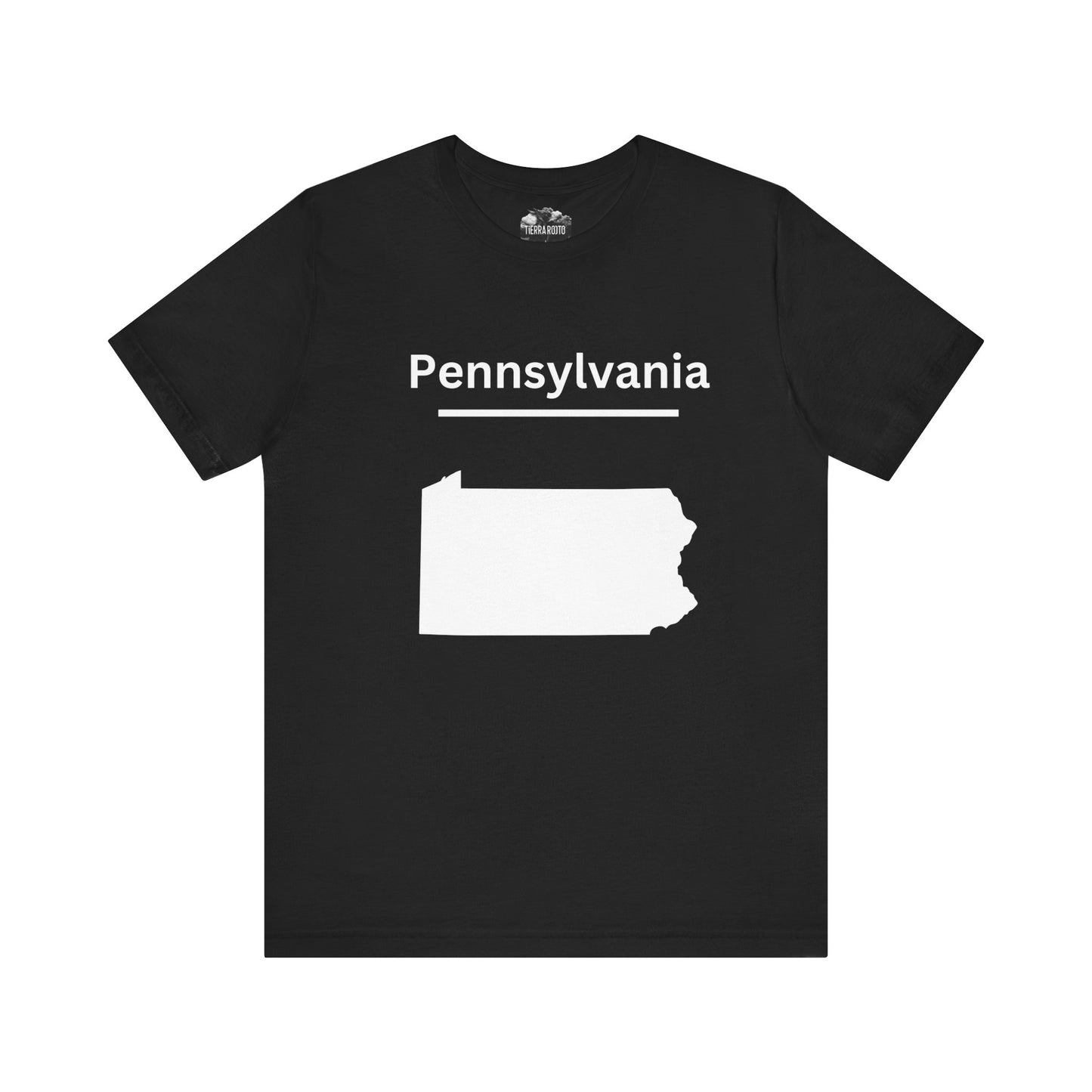 Classic Pennsylvania Map Tee - Unisex Short Sleeve Shirt | Soft, Stylish & Perfect Fit | Show Your PA State Pride Pennsylvania State T-Shirt