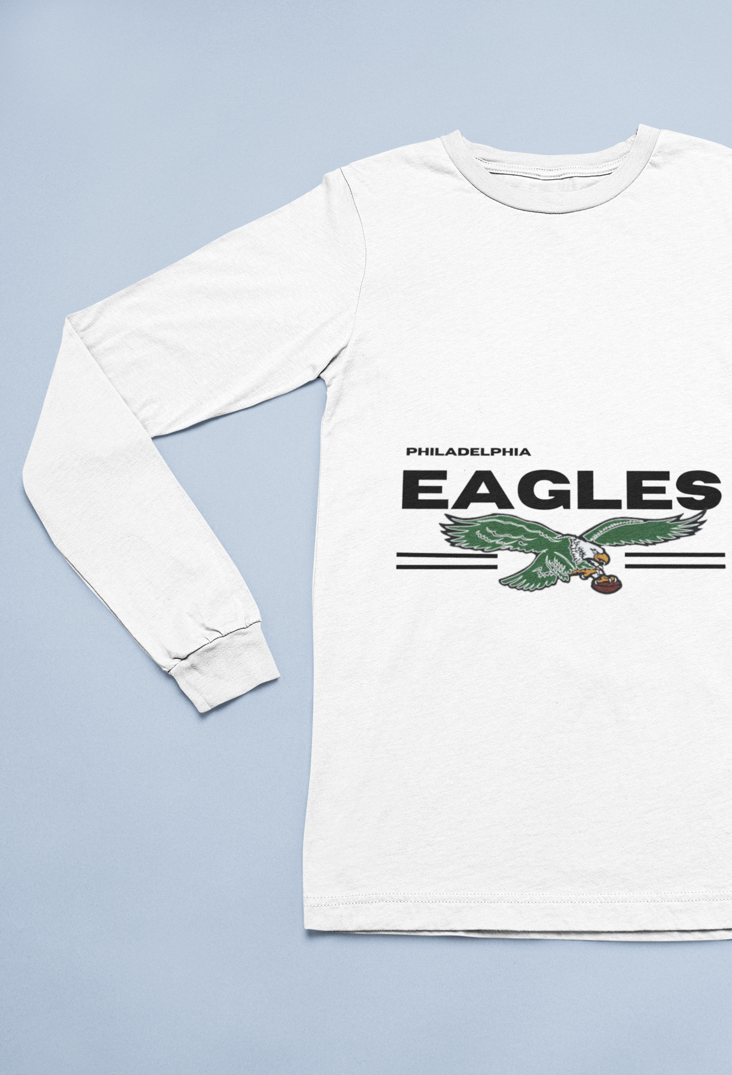 Unisex Garment-Dyed Long Sleeve T-Shirt - Perfect for Philadelphia Eagles Fans | Soft, Stylish, and Game-Day Ready!