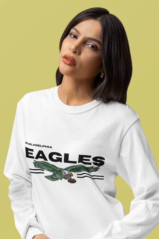 Unisex Garment-Dyed Long Sleeve T-Shirt - Perfect for Philadelphia Eagles Fans | Soft, Stylish, and Game-Day Ready!