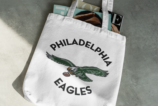 Philadelphia Eagles Tote Bag - Sports Fan Carryall, Game Day Tote, Football Team Market Bag, Tailgating Purse, Gift for NFL Fan