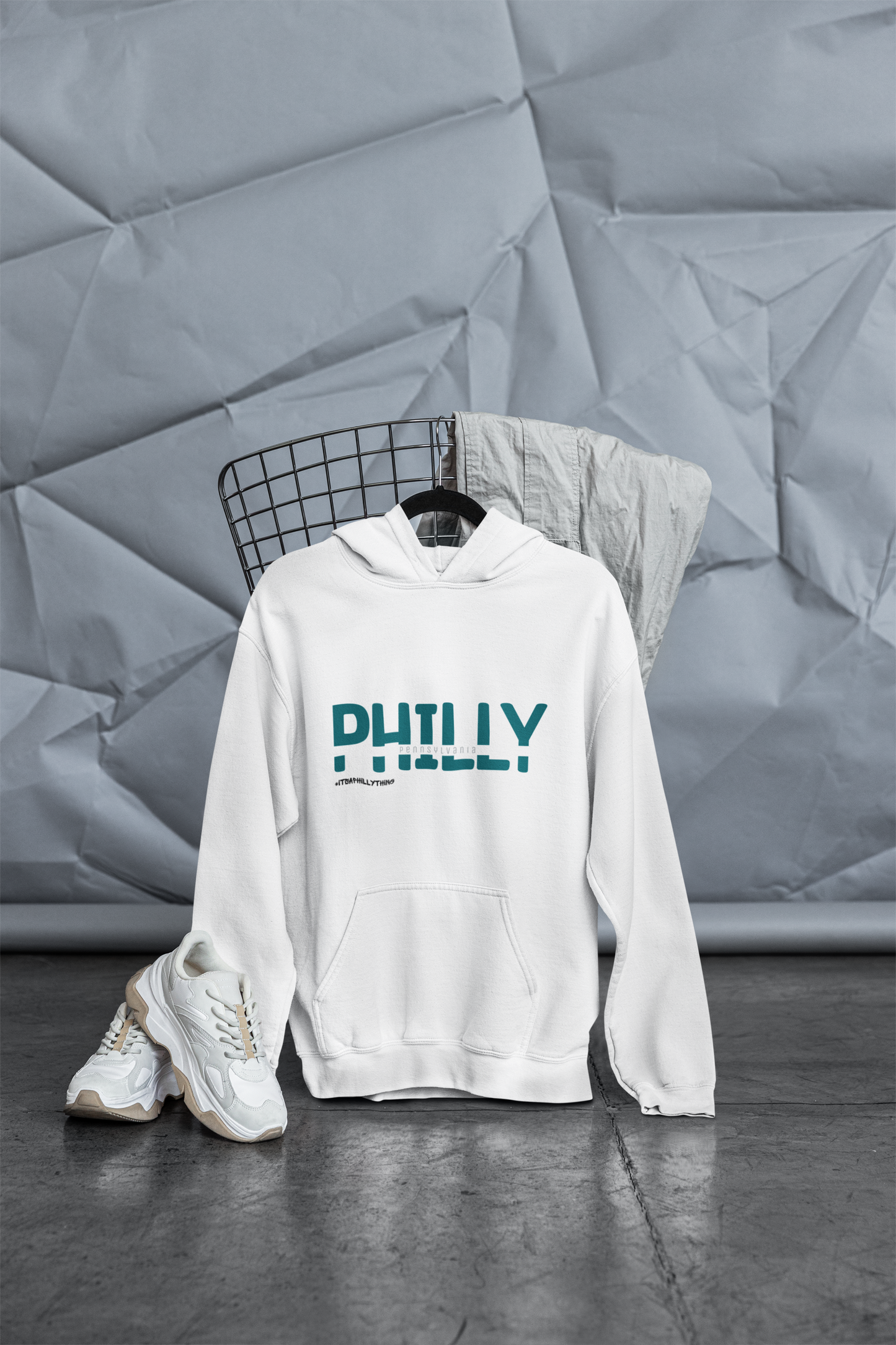 Philly Eagles Hoodie - Unisex Sweatshirt with Eagles Colors, Perfect for Football Fans, Show Your Team Spirit and City Pride in Style!