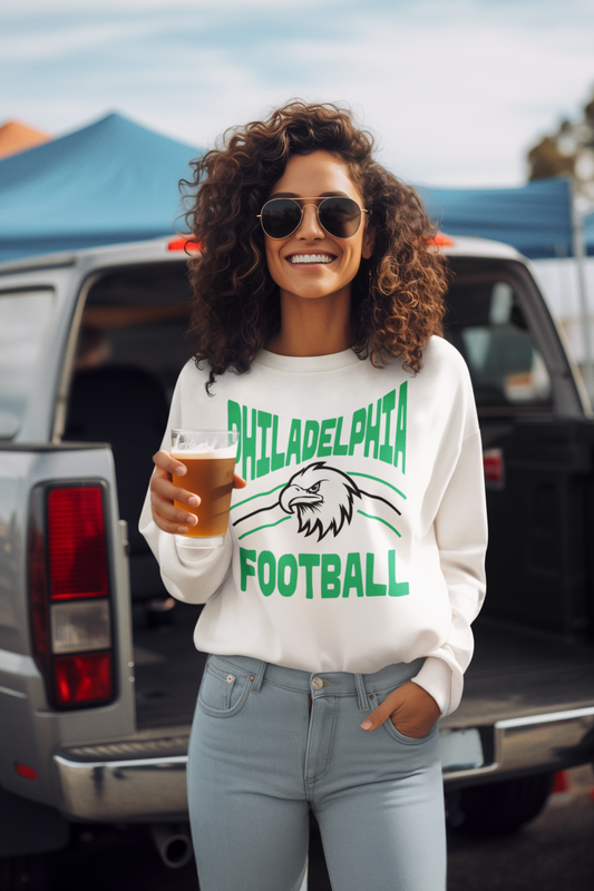 Philadelphia Football Eagles Hoodie Show Your Team Spirit with Philadelphia Football Eagles Emblem, Perfect for Game Days NFL Fan