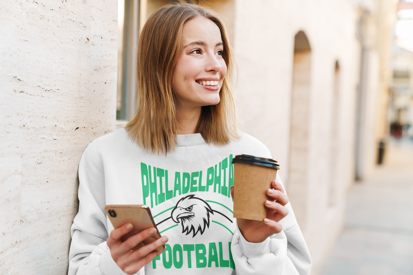 Philadelphia Football Eagles Hoodie Show Your Team Spirit with Philadelphia Football Eagles Emblem, Perfect for Game Days NFL Fan