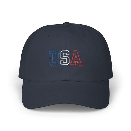 Embroidered USA Dad Cap