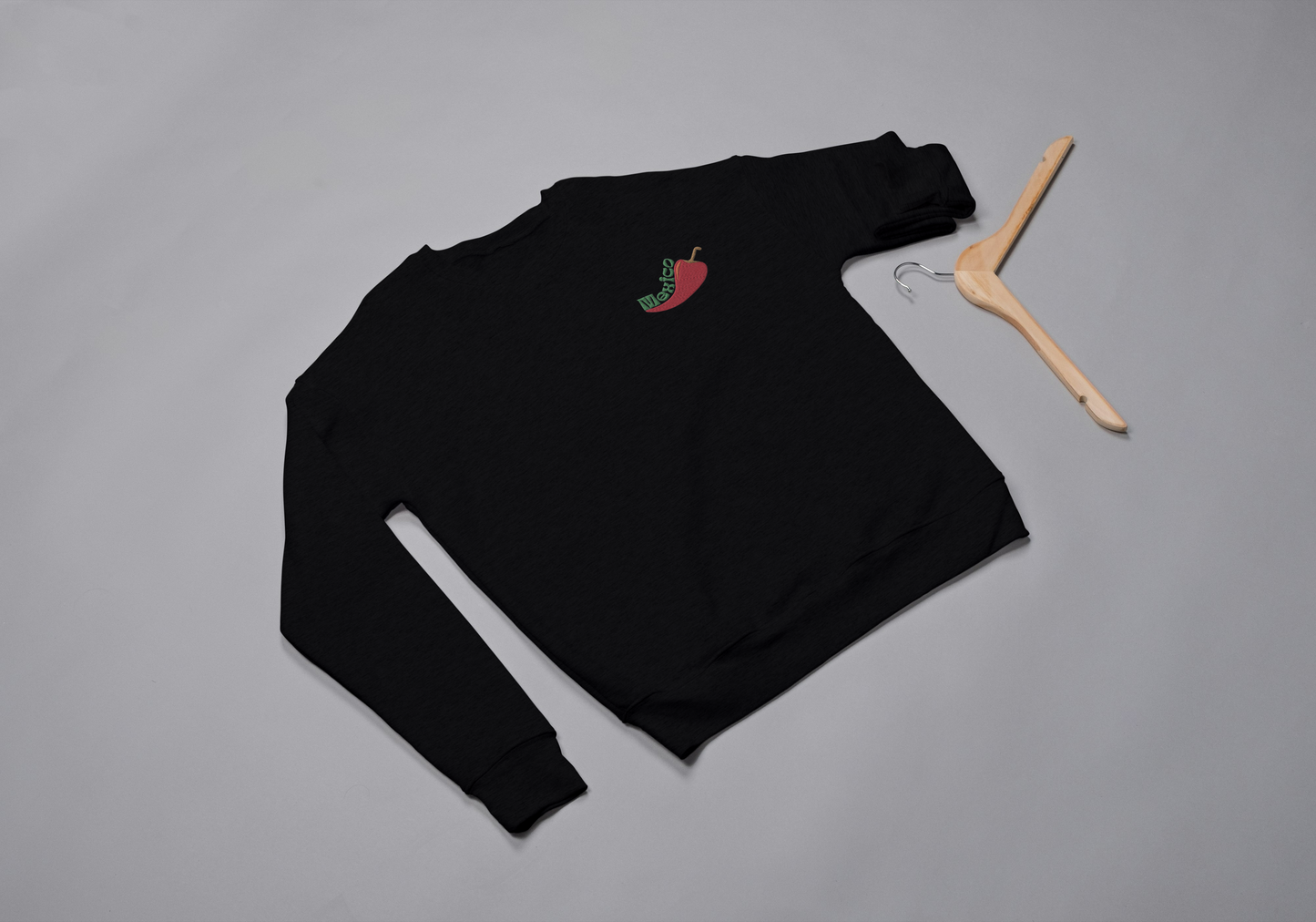 Mexico Chili Embroidered Sweatshirt – Celebrate Mexican Culture in Comfort