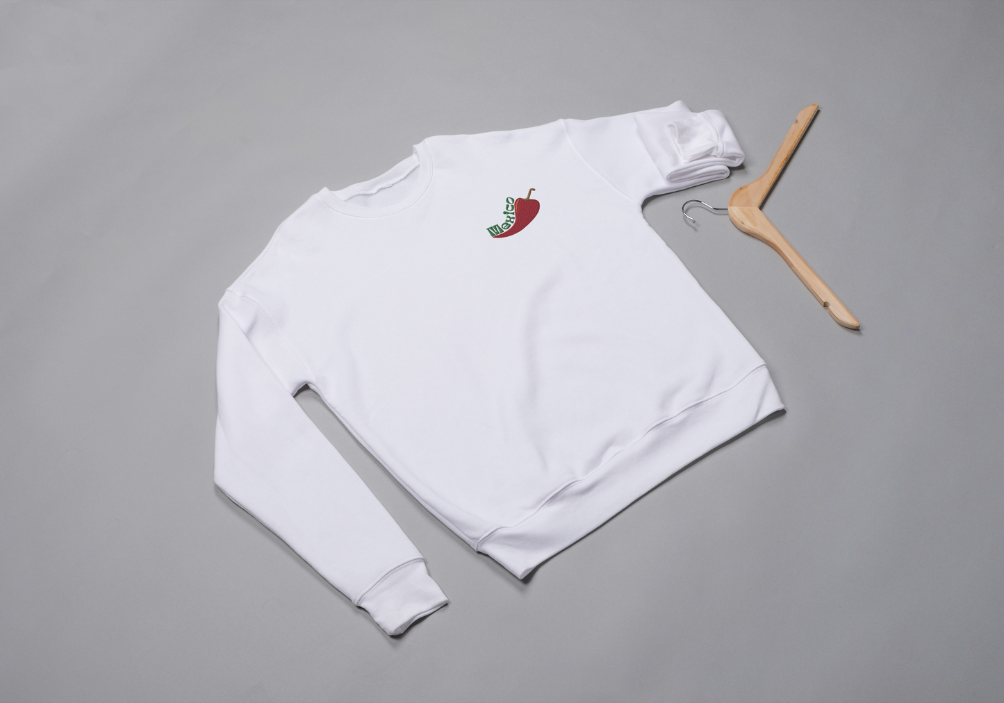 Mexico Chili Embroidered Sweatshirt – Celebrate Mexican Culture in Comfort