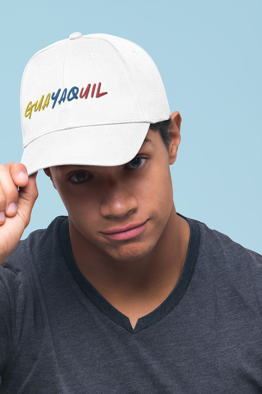 Embrace Your Roots: Guayaquil Embroidery Flexfit Hat - Stylish Ecuadorian Cap